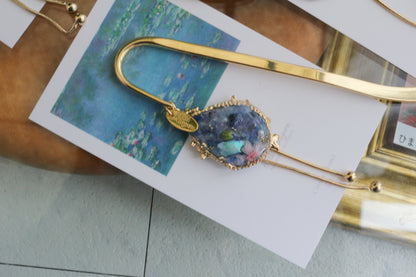 Monet Inspired Flower Book Mark睡蓮 No.2