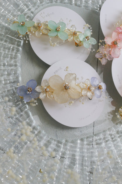 Hydrangea Hair Barrette No.47