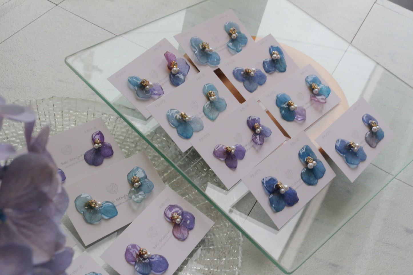 Hydrangea Wing No.145- Titanium Pierce(ピアス）