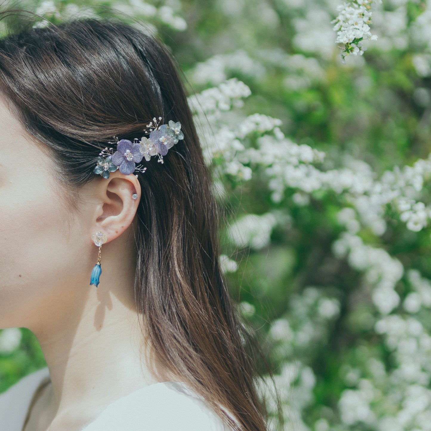 Hydrangea Hair Barrette No.13