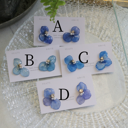 Hydrangea Wing No.147- Titanium Pierce(ピアス）