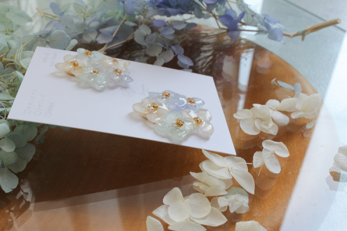En Flower Earring 円と縁- Titanium Pierce(チタンピアス ）No.1