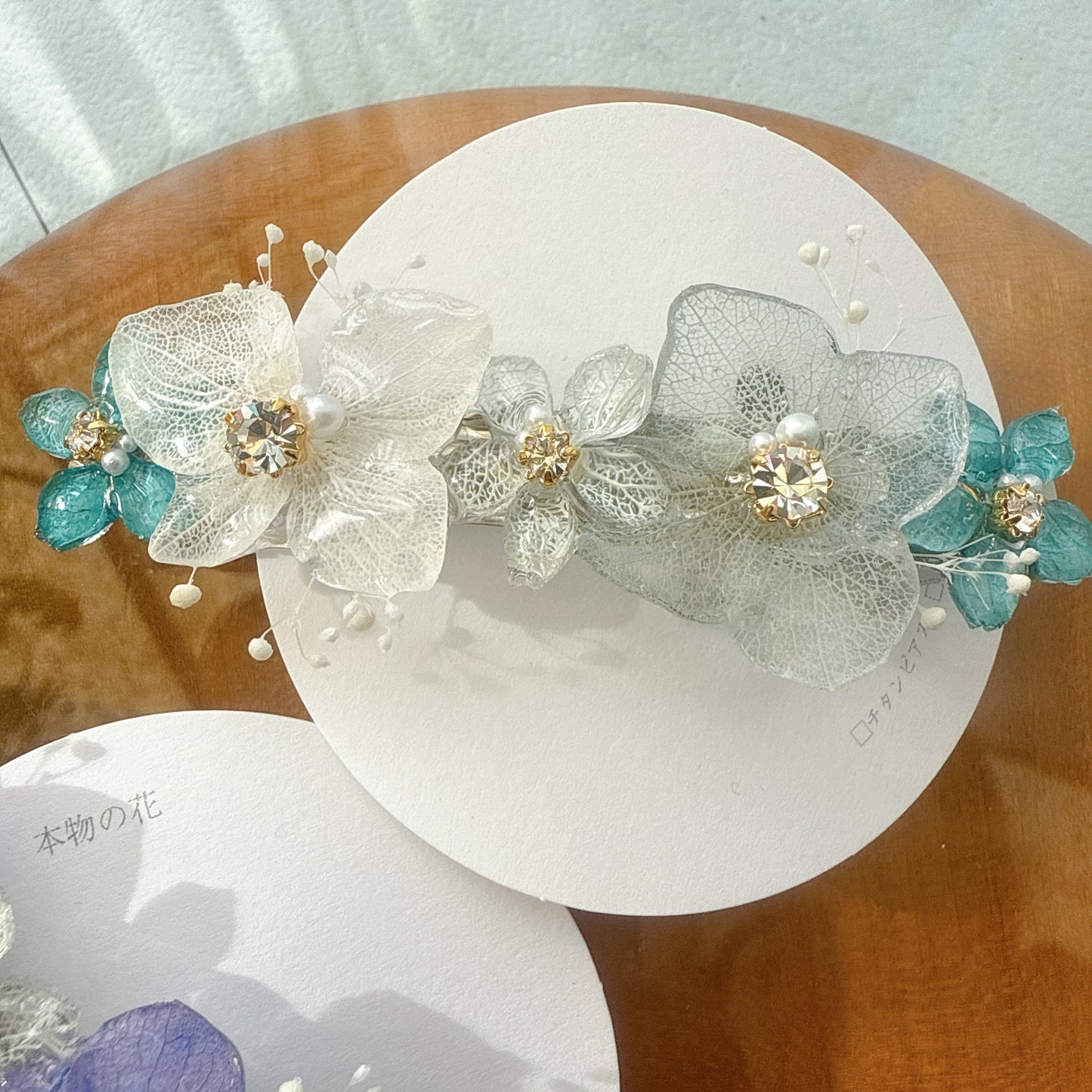 Hydrangea Hair Barrette No.14