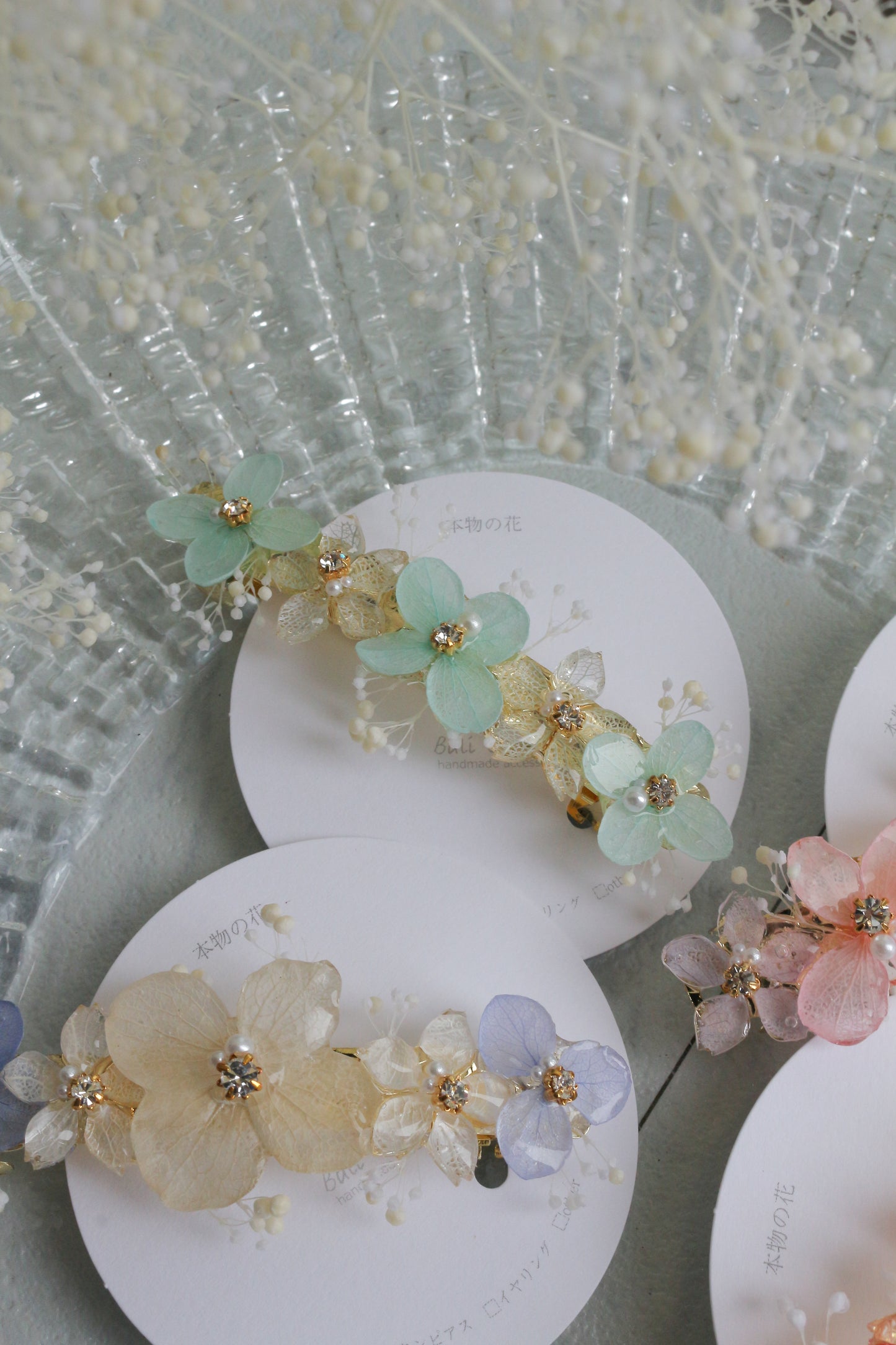 Hydrangea Hair Barrette No.47