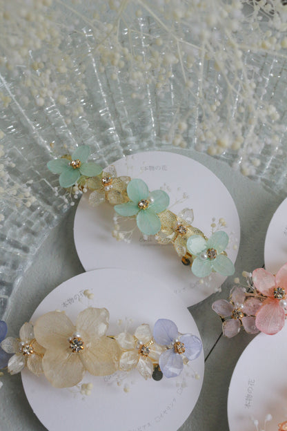 Hydrangea Hair Barrette No.47