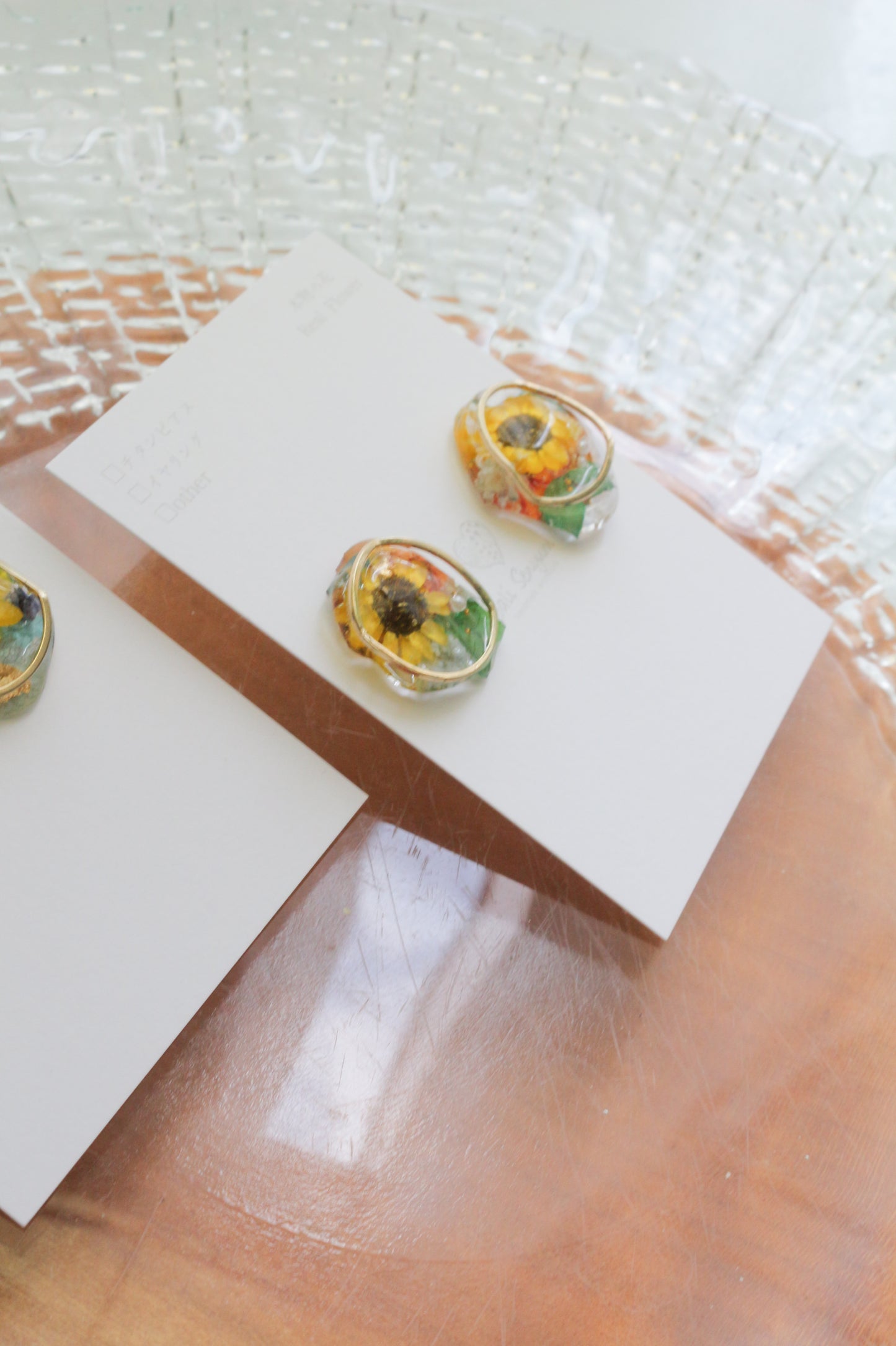 Sun Flower Earrings - 向日葵  〜 No.1 Titanium Pierce チタンピアス