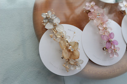 Hydrangea Hair Barrette No.44