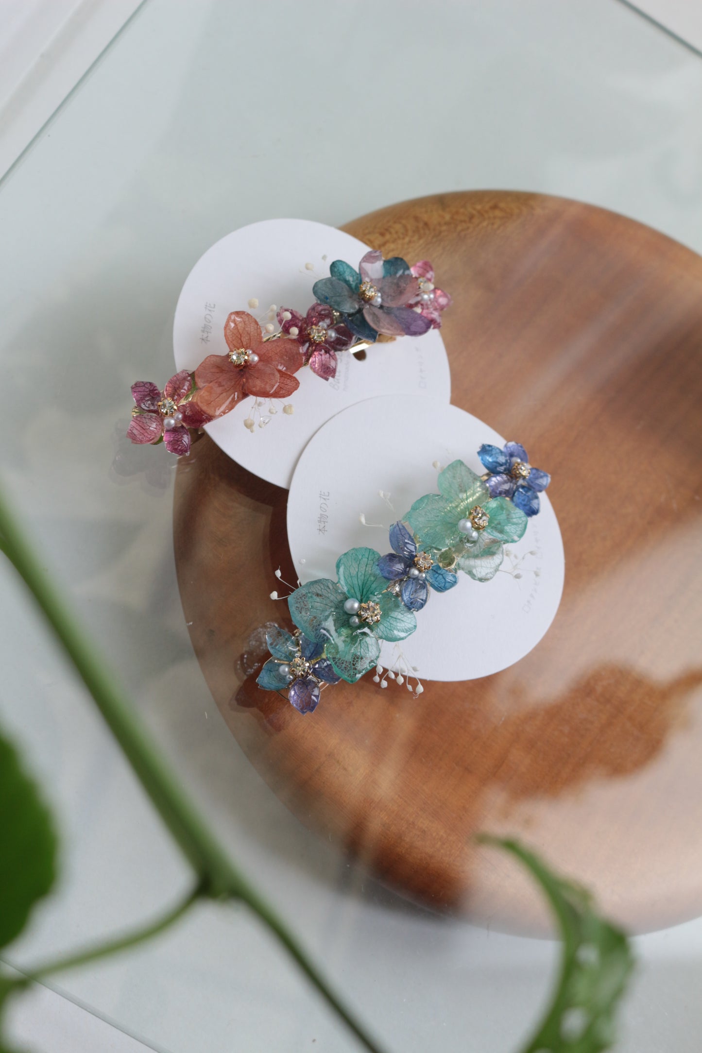 Hydrangea Hair Barrette No.42