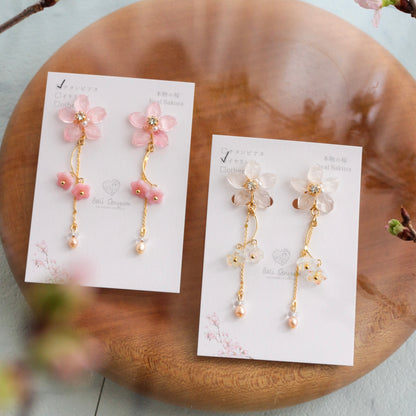 Someiyoshino Sakura Bouquet Earrings