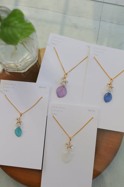 Hydrangea TSUBU Necklace 40cm  No.1