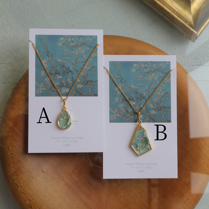 Gogh's Almond Tree in Blossom Inspired Necklace - アーモンドの花