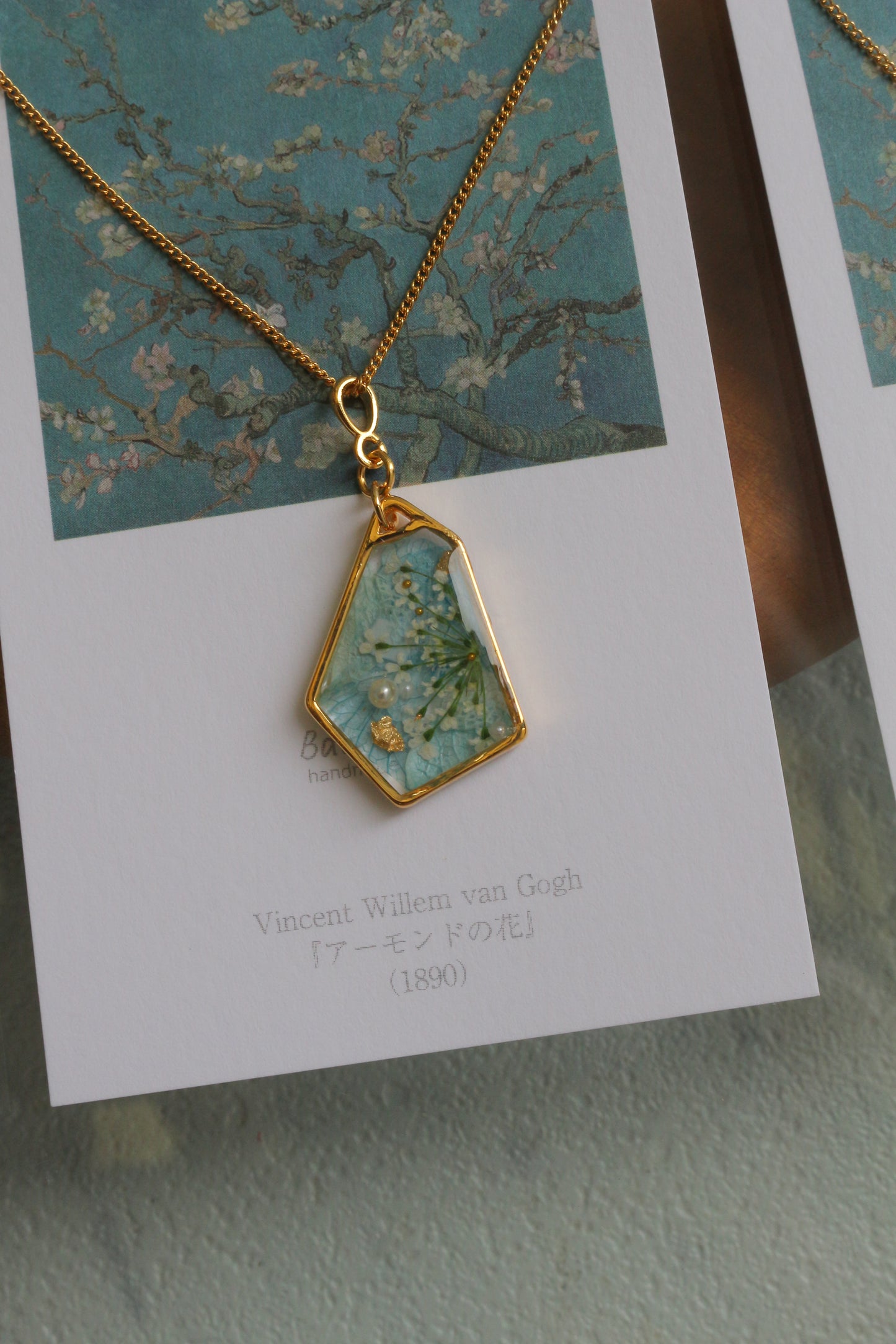 Gogh's Almond Tree in Blossom Inspired Necklace - アーモンドの花