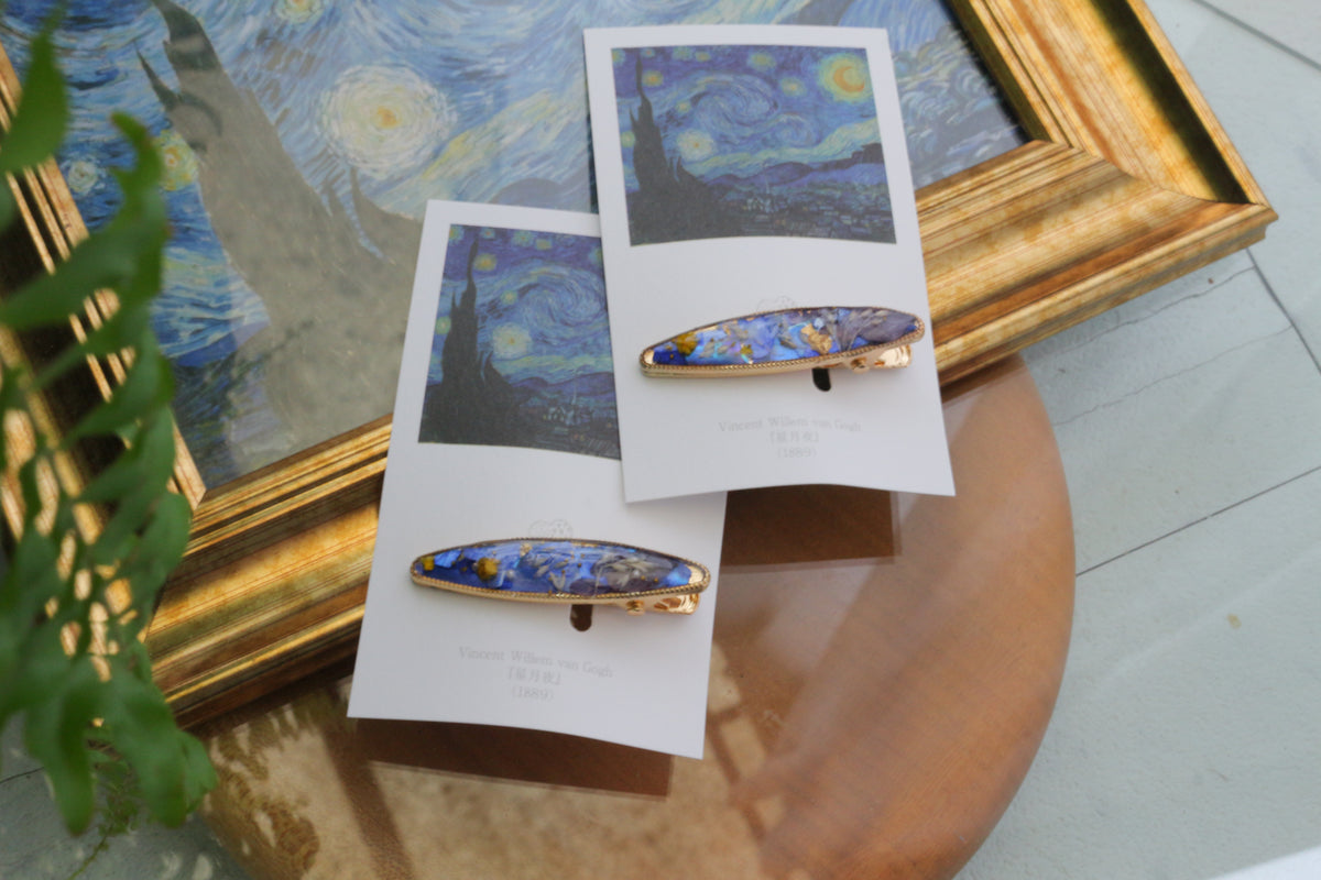 Gogh's Inspired Hair Clip - 星月夜
