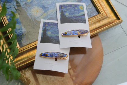 Gogh's Inspired Hair Clip - 星月夜