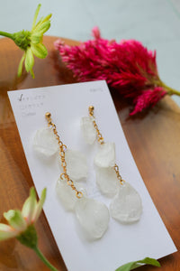 Floating Rose Petal Earrings - No.2