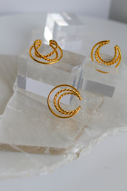 Crescent Moon Ear-cuff No.1 - Sakkoly