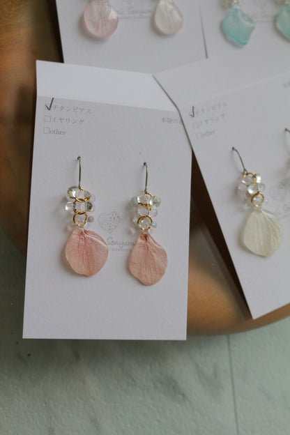 Hydrangea TSUBU Earrings -  No.2