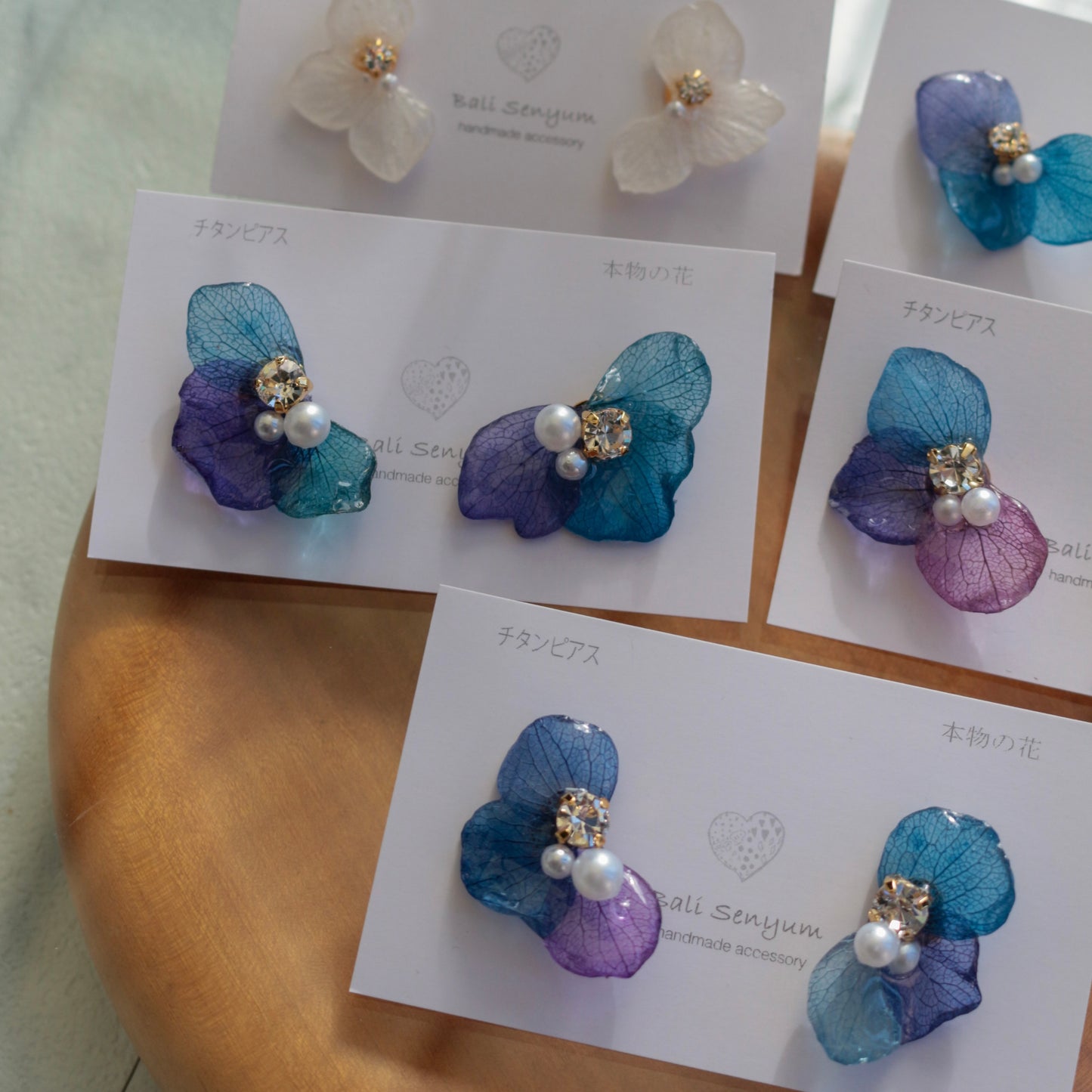 Hydrangea Wing No.141- Titanium Pierce(ピアス）