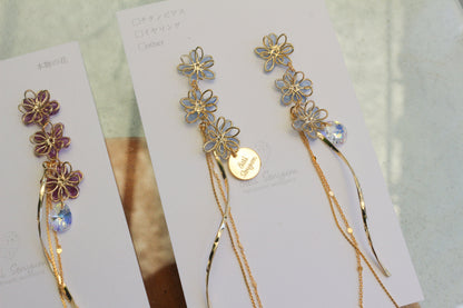 Oshikatsu Hydrangea Earrings No.3 ピアスorイヤリング