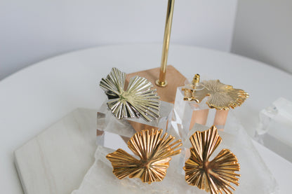 Lily Pad Metal Pierce Earring No.2 〜Sakkoly