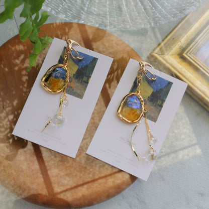 Gogh Inspired Flower Bag Charm No.2 Café Terrace at Night -夜のカフェ・テラスフォーラム広場