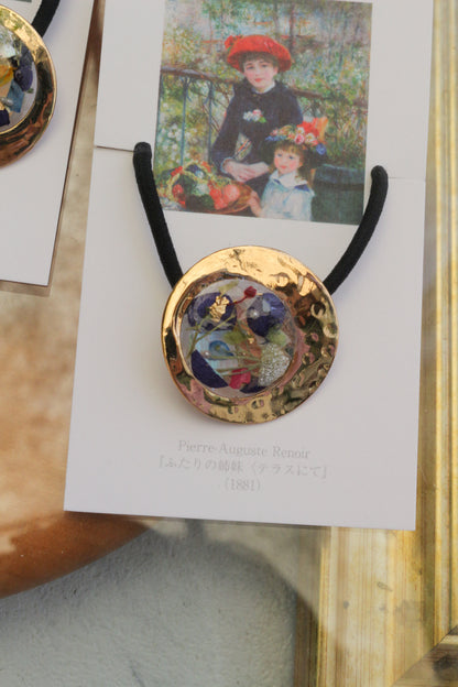 Renoir Inspired Hair tie -  ふたりの姉妹　