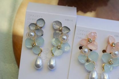 Hydrangea Path Earrings No.1 イヤリング　Clip-on