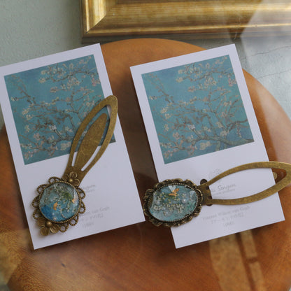 Gogh Inspired Flower Book Mark No.1 - アーモンドの花