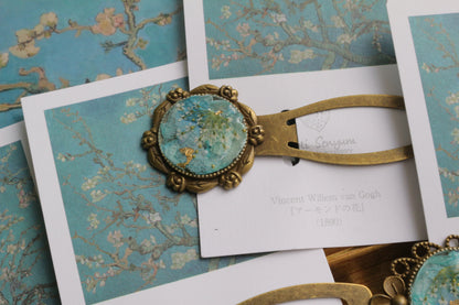Gogh Inspired Flower Book Mark No.2 - アーモンドの花