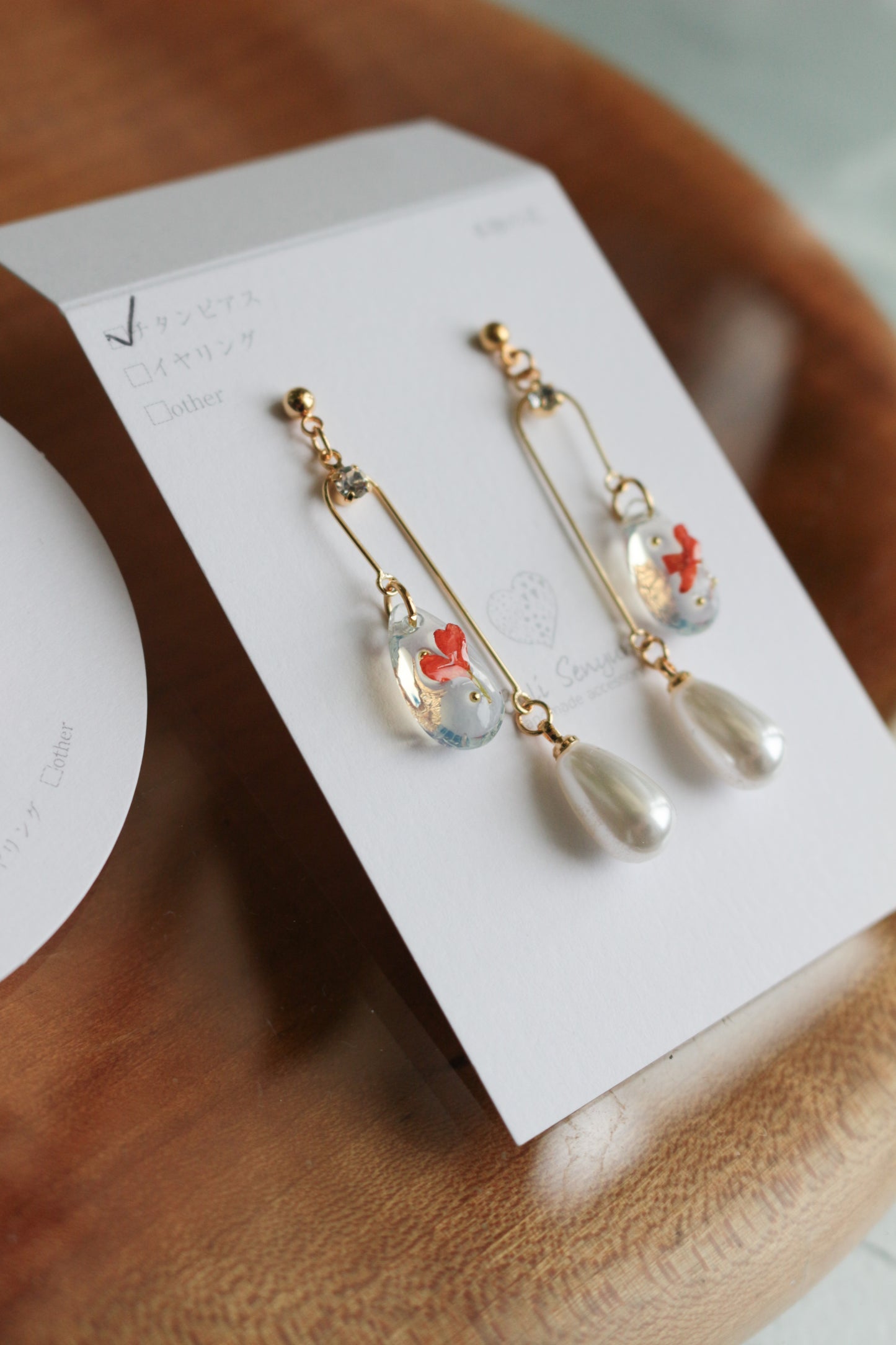 金木犀 Osmanthus Earring No.4 -ピアス　または　イヤリング