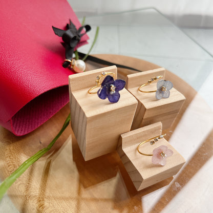 Hydrangea Three Gems NEW Ring No.12