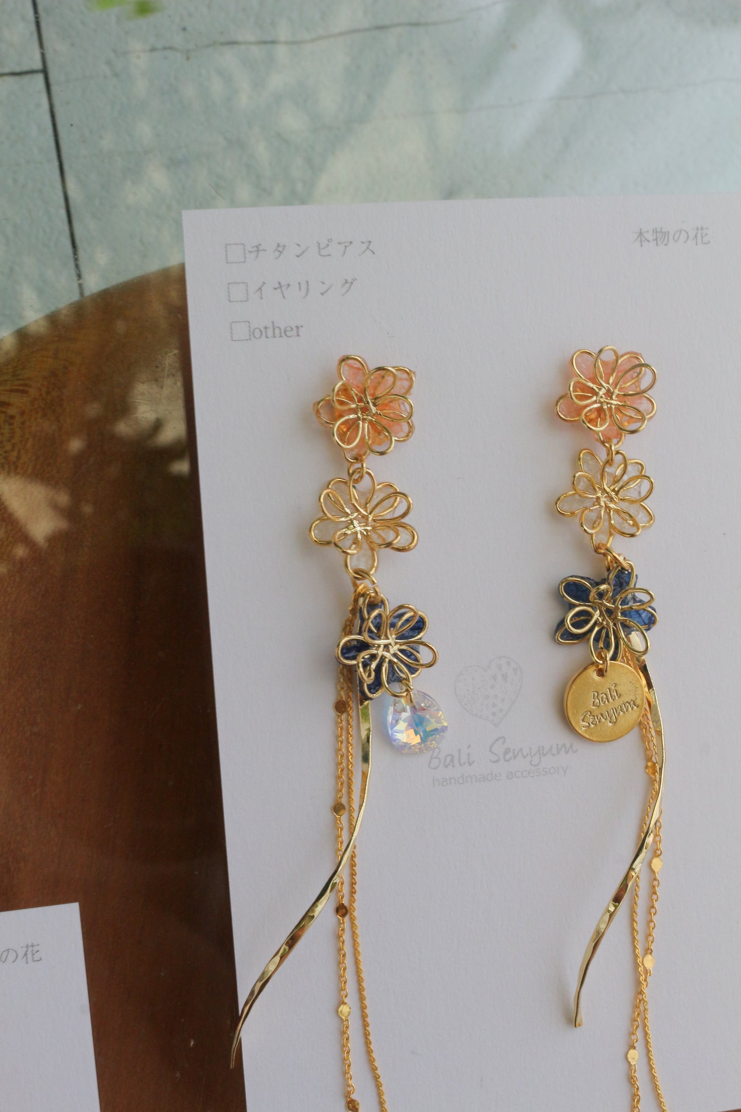 Oshikatsu Hydrangea Earrings No.2 ピアスorイヤリング
