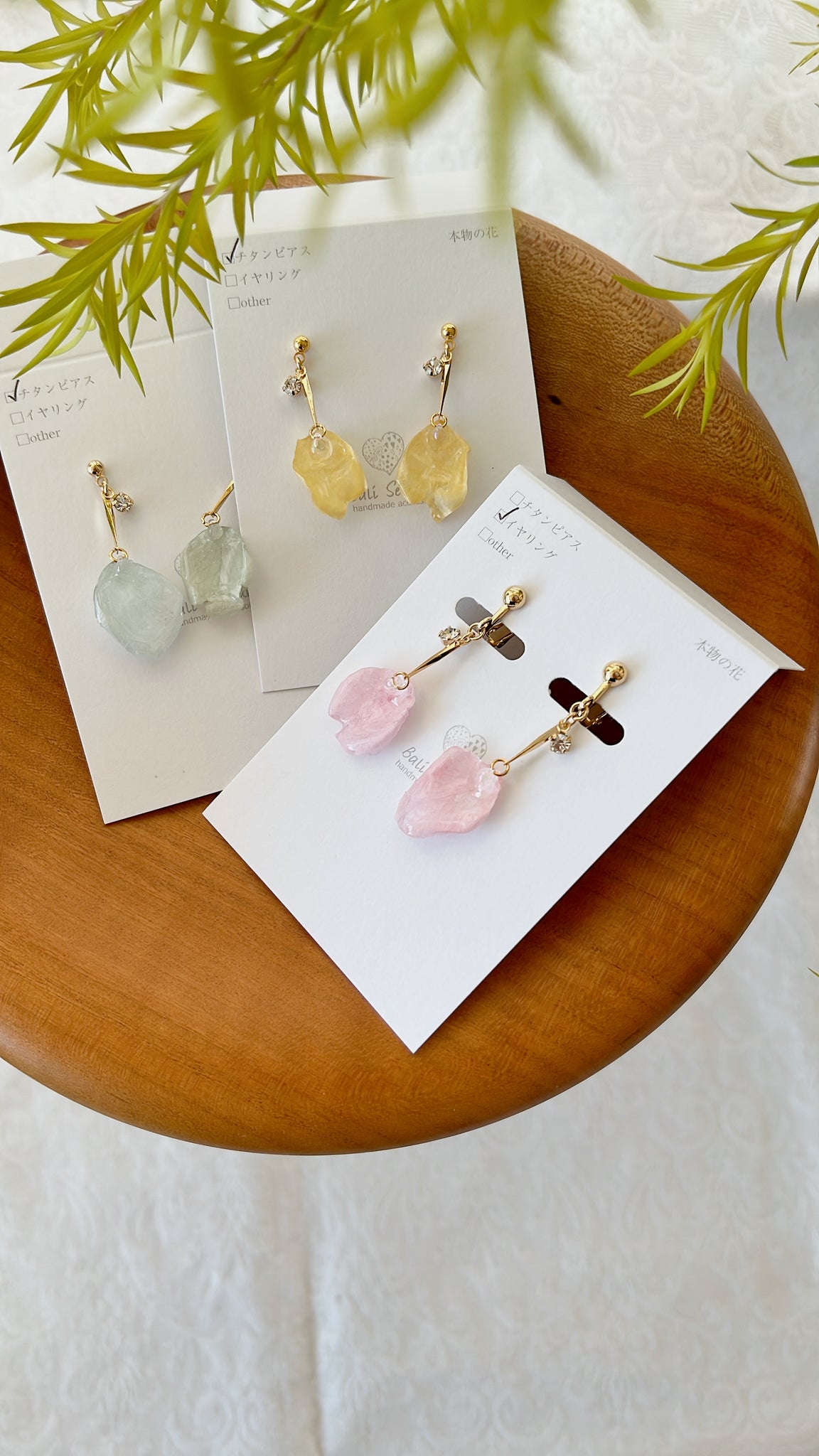 Floating Rose Petal Earrings – Balisenyum