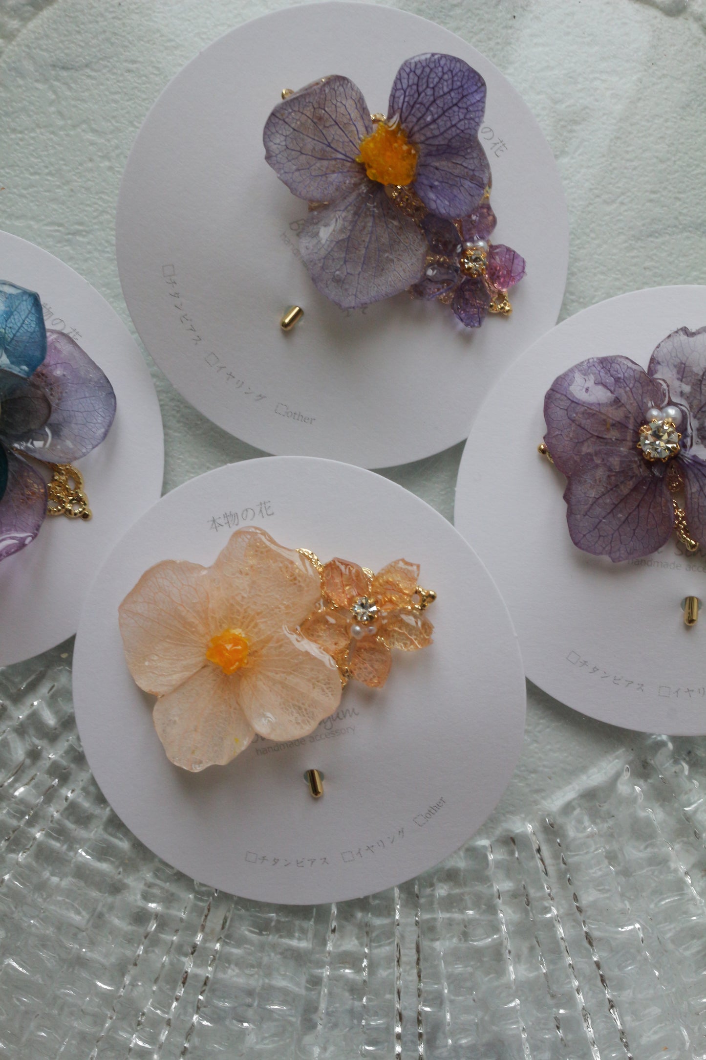 Hydrangea Flower Ponytail Hook - No.1