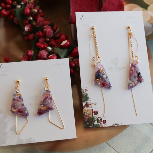Christmas Triangle Earrings