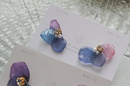 Hydrangea Wing No.143- Titanium Pierce(ピアス）