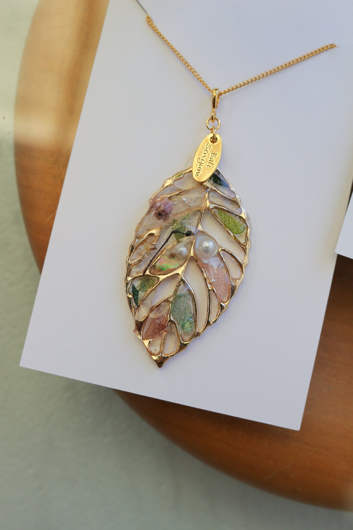 Leaf Necklace 60cm  No.3