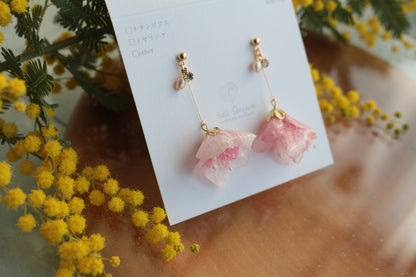 Flower Skirt Earrings - No.4 ピアスorイヤリング