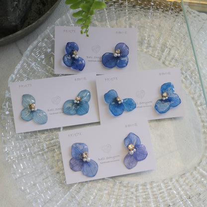 Hydrangea Wing No.147- Titanium Pierce(ピアス）