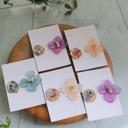 Hydrangea and Flower Medallion No.3 パーツ選べます。