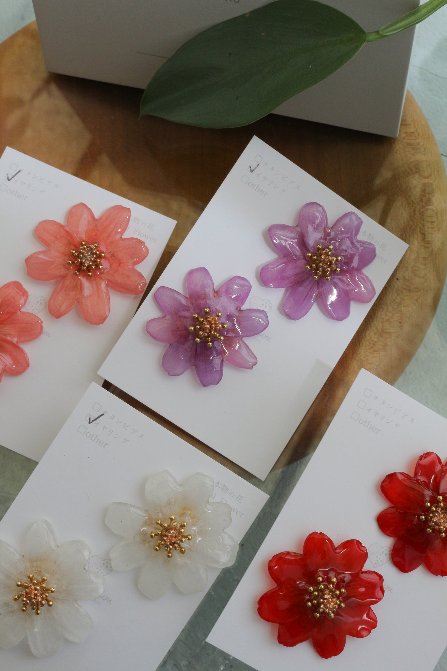 Cosmos Earrings 2026  Clip-on イヤリング　No.2