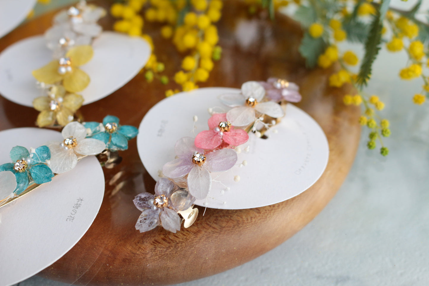 Hydrangea Hair Barrette No.45