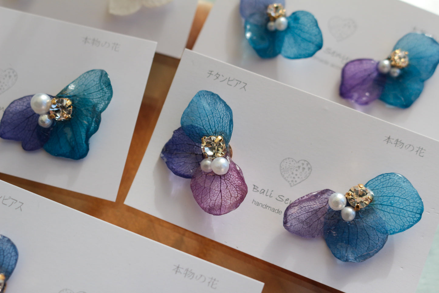 Hydrangea Wing No.141- Titanium Pierce(ピアス）