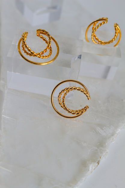 Crescent Moon Ear-cuff No.1 - Sakkoly