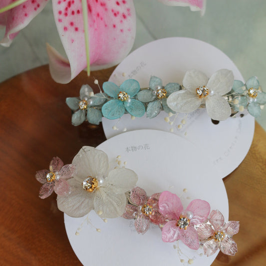 Hydrangea Hair Barrette No.34