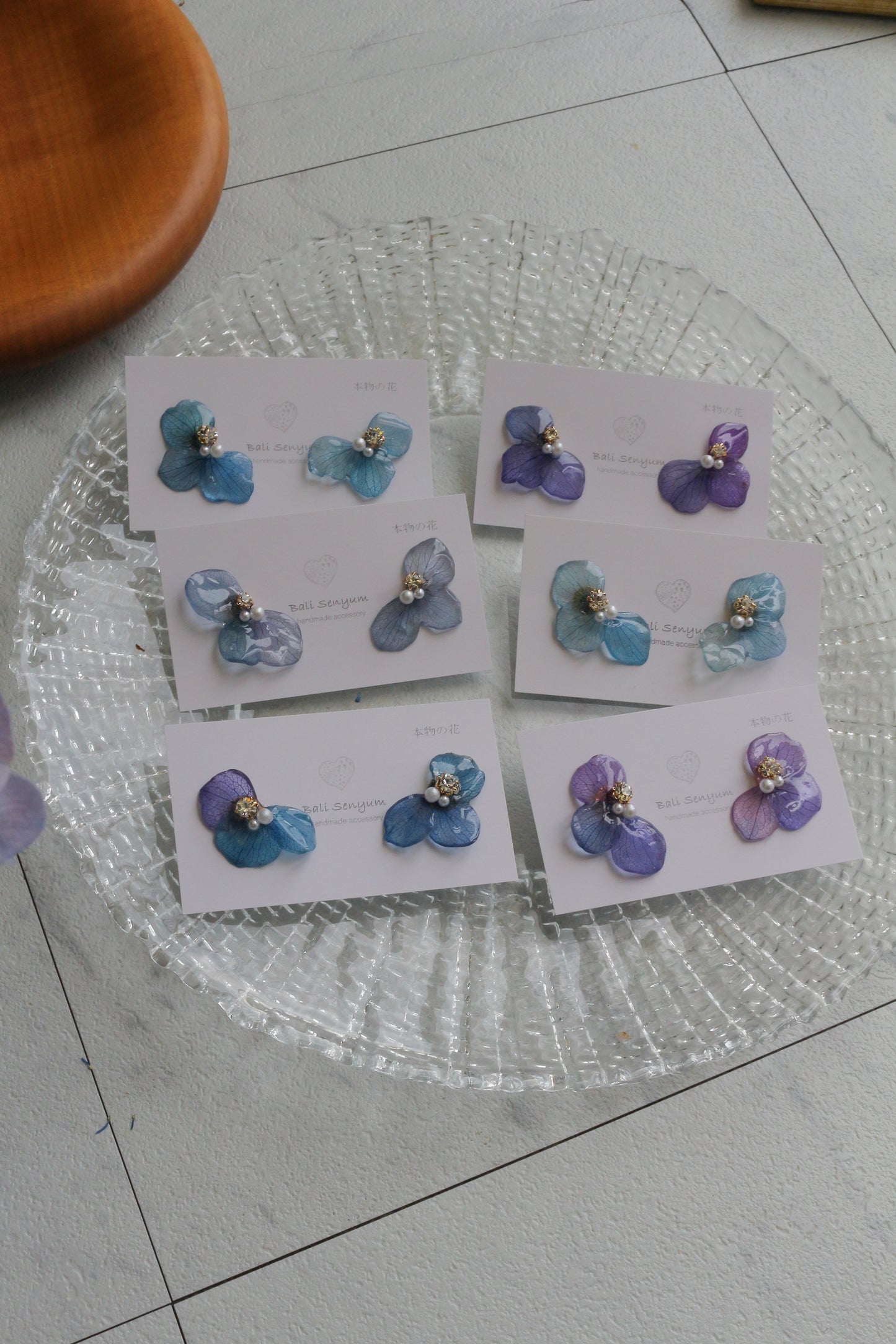 Hydrangea Wing No.145- Titanium Pierce(ピアス）