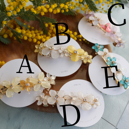 Hydrangea Hair Barrette No.45