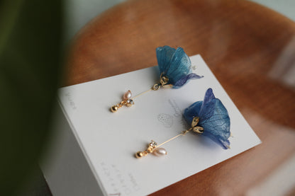 Flower Skirt Earrings - No.3 ピアスorイヤリング