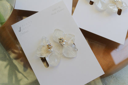 Hydrangea Wing No.149- Clip-on(イヤリング）