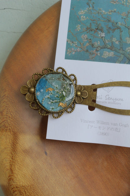 Gogh Inspired Flower Book Mark No.1 - アーモンドの花